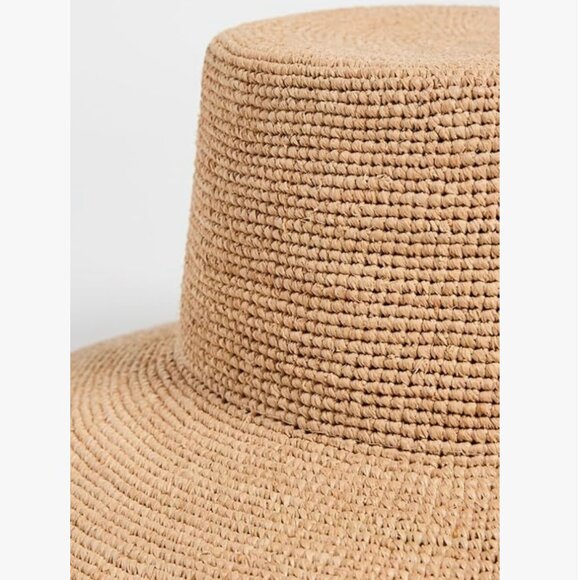 Lack of Color Wide-Brimmed Raffia Straw Bucket Hat main image 6